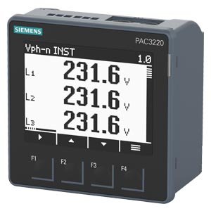 G_I202_XX_53233i 7KM3220-0BA01-1DA0-SENTRON PAC3220 LCD 96X96 mm Power Monitoring Device Controll panel instrument for electrical values protocol: - Image 1
