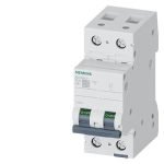 5SL6206-7-Miniature circuit breaker 400 V 6kA, 2-pole, C, 6A