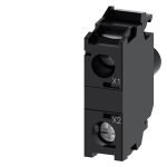 3SU1401-1BB60-1AA0-LED module with integrated LED 24 V AC/DC, white, screw terminal, for front plate mounting, Minimum order quantity 5 or a multiple thereof