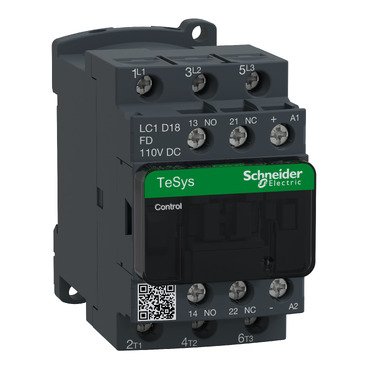 LC1D18FD_Image_369 LC1D18FD - TeSys D contactor - 3P(3 NO) - AC-3 - <= 440 V 18 A - 110 V DC coil - Image 1