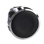 Schneider electric Harmony, 22mm Push Button, flush push button head, spring return, black, unmarked ZB4BA2