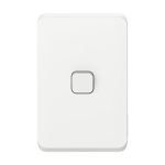 3041VA-VW - Flush Switch 1 Gang, 1-Way/2-Way Vertical Mount, 230/240V, 10AX | Vivid White