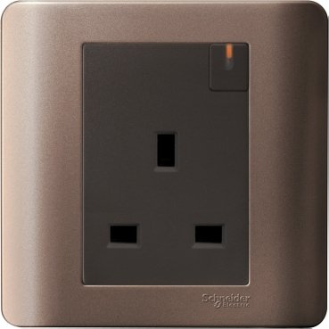 E8415_SZ_369 E8415-SZ - ZENcelo 13A 1Gang Double pole switched socket - Image 1