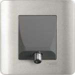 E8431CATV_SA -  1 Gang CATV Socket, Sliver Satin