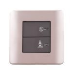 E8432DMS SZ - ZENcelo - 2 gang s/w illunimated “Do Not Disturb”&“Please Clean Up” Symbol (SZ)