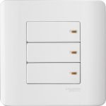 E8433/1 WE - ZENcelo - 16A 250V - 3 gang 1 way switch (WE)