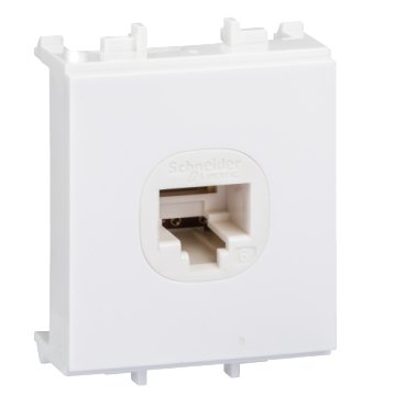 F50RJ8M6_WE_IoPmain_ODA19_STENGER_SG10_4-180_369 F50RJ8M6_WE - S-Flexi - data socket - category 6 - white - Image 1