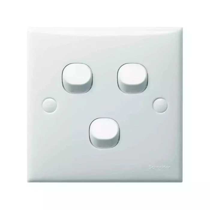 e33_1_2ar_we_1 E33/1/2AR WE - S-Classic - 1-way switch - 3 gangs - white - Image 1