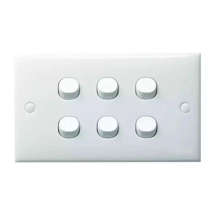 et36_1_2ar_we ET36/1/2A - S-Classic - 1-way switch - 6 gangs - white - redesign - Image 1