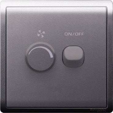 E8232V450F_LS_369 E8232V450F_LS-450W 240V 1 Gang Fan Controller with Switch, Lavendar Silver - Image 1