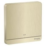 Schneider AvatarOn - E8331D20N_GH - Switch, AvatarOn, 2-pole 1-way, LED, brass terminal, IP20, metal gold hairline
