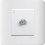 E8431TVSF_WE - 1 Gang TV Socket Slave, 5-1000MHz, F Connection, White