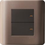 SCHNEIDER E8432/1 SZ-16 A X/20 A 2 gang 1 way switch