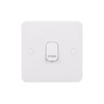 GGBL1012RPS-Lisse - Retractive switch - press symbol - 1 gang 2 way - 10A White