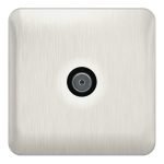 SCHNEIDER-GGBL7010BSSS-Lisse - TV/FM - 1 gang Stainless Steel with Black Interior