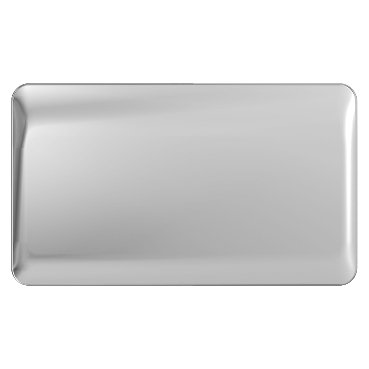 GGBL8020PCS_Face_369 SCHNEIDER GGBL8020PCS-Lisse - Blank Plate - 2 gang Polished Chrome - Image 1