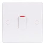 GU2013-Ultimate Slimline - 2-pole switch with flex outlet - 1 gang - white