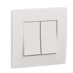 SCHNEIDER KB32_WE-Vivace 16AX 250V 2 way 2 gang white