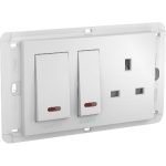 MGU5.616.18 - Unica - cooker control unit socket - 2P + E European - 13/45 A 250 V AC resistiv
