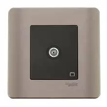 c5tsjnf1_thumb3 E8431TVSF_SZ - 1 Gang TV Socket Slave, 5-1000MHz, F Connection, Silver Bronze - Image 1