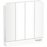 SCHNEIDER E8334L2LED_WE-AvatarOn, 4 switches, 16AX, 250V, 2 way, LED, White