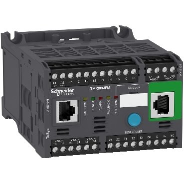 LTMR08MFM_Image_369 Schneider Electric - Motor Management, TeSys T, motor controller, Modbus, 6 logic inputs, 3 relay logic outputs, 0.4 to 8A, 100 to 240 VAC - LTMR08MFM - Image 1