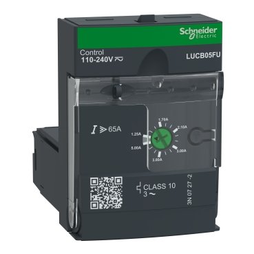 LUCB05FU_Image_369 Schneider electric - Advanced control unit, TeSys U, 1.25-5A, 3P motors, protection & diagnostic, class 10, coil 110-240V AC/DC - LUCB05FU - Image 1