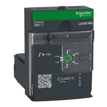 LUCB1XBL_Image_369 Schneider electric - Advanced control unit, TeSys Ultra, 3P, 0.35 to 1.4A, 690VAC, protection & diagnostic, class 10, 24VDC coil - LUCB1XBL - Image 1