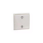 E8231CF WE - 10A mechanical curtain switch with fluorescent locator