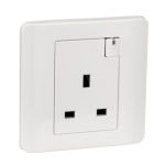 Zencelo - 13A 1 Gang Switched Socket with Neon - White - E8415N WE