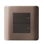 Schneider ZENCELO E8432_1 - 16 A X/20 A 2 gang 1 way switch