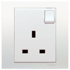 KB15_369-300x300-1.jpg SCHNEIDER KB15_WE -VIVACE 13A 250V 1 Gang Switched Socket - Image 1
