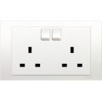 SCHNEIDER KB25_WE-Vivace 13A 250V Twin Gang Switched Socket