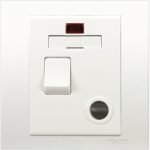Schneider Vivace - switched fuse mechanism - 13 A 250 V - white - KB31DNFSG