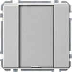 Schneider electric Push-button, 1-gang plus, stainless steel, Artec MTN628046