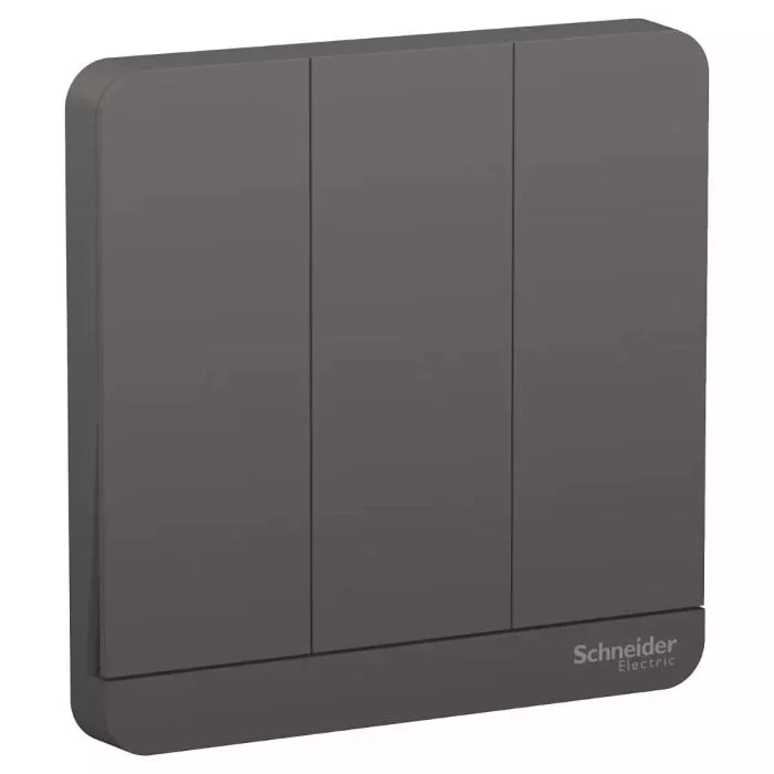 e8333l2_dg.webp SCHNEIDER E8333L2_DG-AvatarOn, 3 switches, 16AX, 250V, 2 way, Dark Grey - Image 1