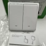 SCHNEIDWER E8232L1N20_WE-20A-16AX 250V 2Gang 1way switched with Neon